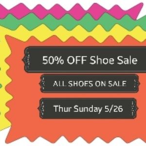 EXTENDED SALE-----50% off all shoes